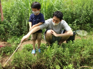 ザリガニ釣り