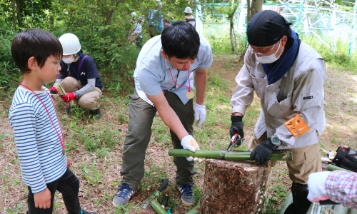 クラフト　環境学習　間伐材活用