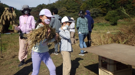 稲わらの運搬