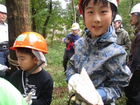 受け口を作ったあとの笑顔