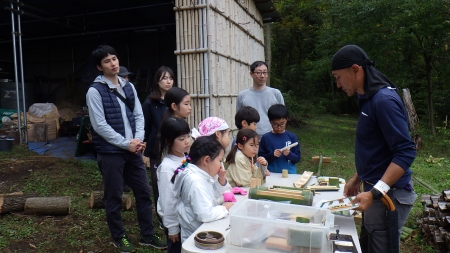 小刀と竹ノコギリのレクチャー