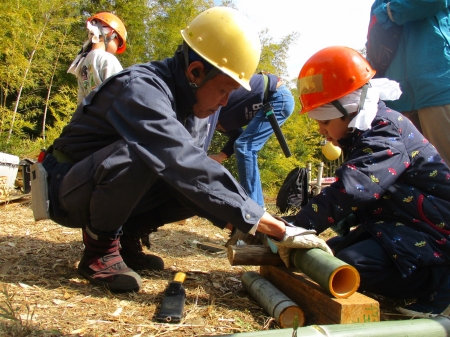 竹クラフト体験